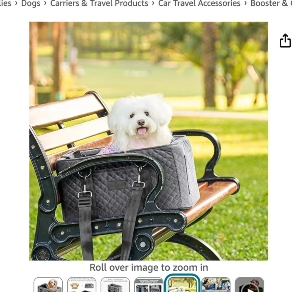 PetThem Car Seat For Small Dogs & Cats For Center Console NEW